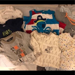 Bundle of 0-3 month baby boy clothes